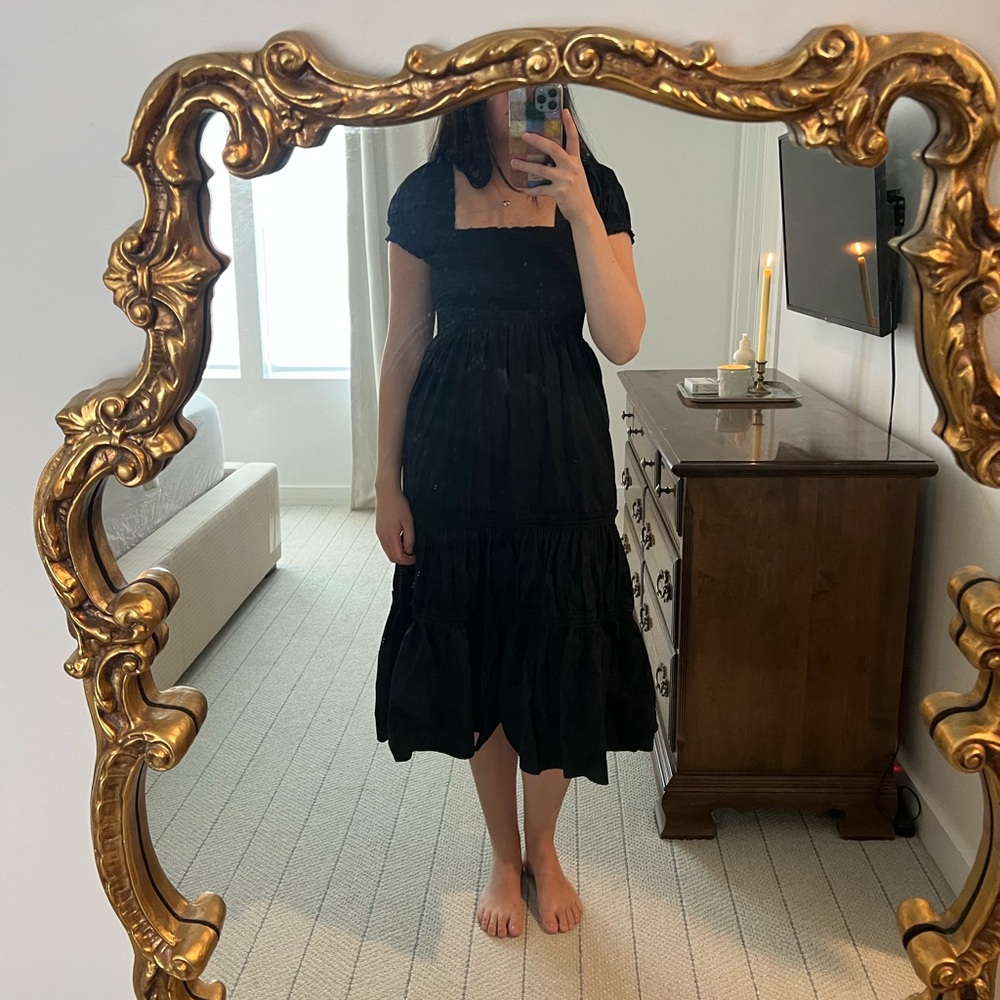 O.P.T. Black Midi Dress